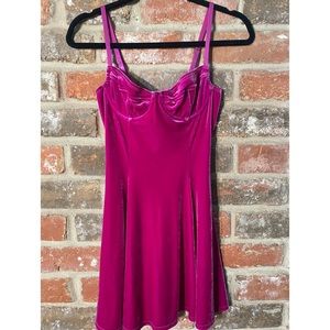 American Apparel Magenta velvet Dress